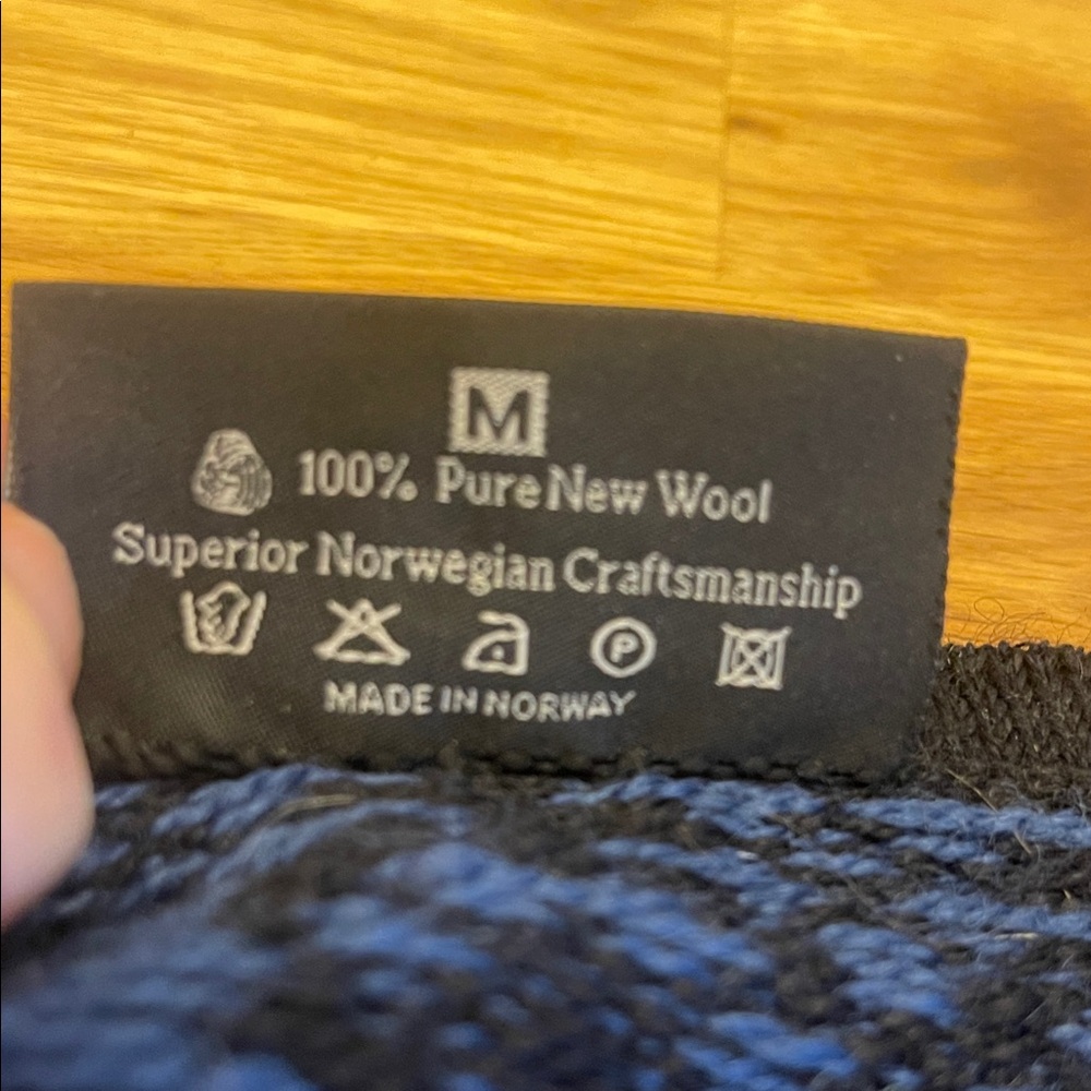 Dale of Norway Blue and Black Knit Sweater - Picture 7 of 10